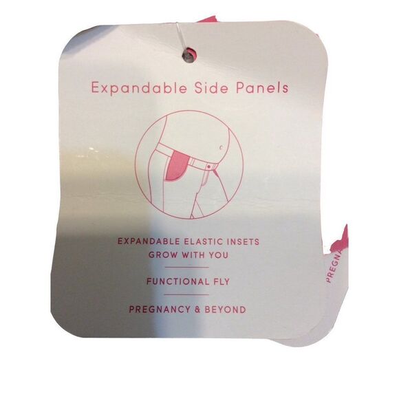 ISABEL Side Panels Short 14 Blue Jean Cotton/Spandex - Picture 5 of 5